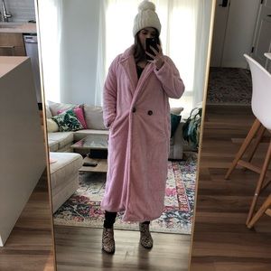 NWOT Pink or Ivory Teddy Jacket / Cardigan